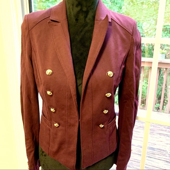 White House Black Market Jackets & Blazers - White House Black Market Burgundy Blazer
